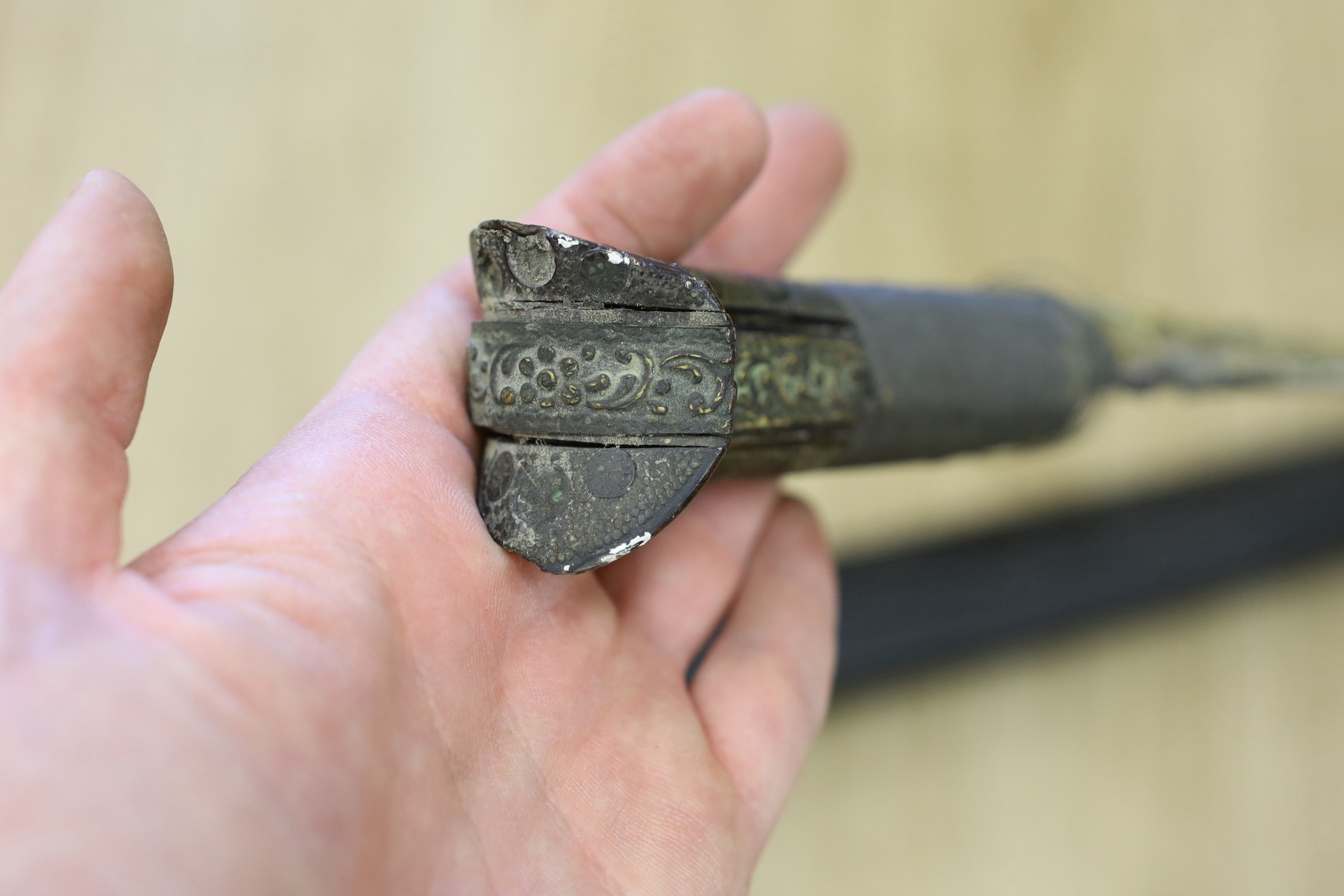 A 19th century Ottoman Short sword (yatagan) - 86cm long